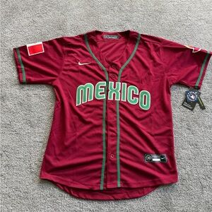Mens Size M mexico baseball jersey embroidered